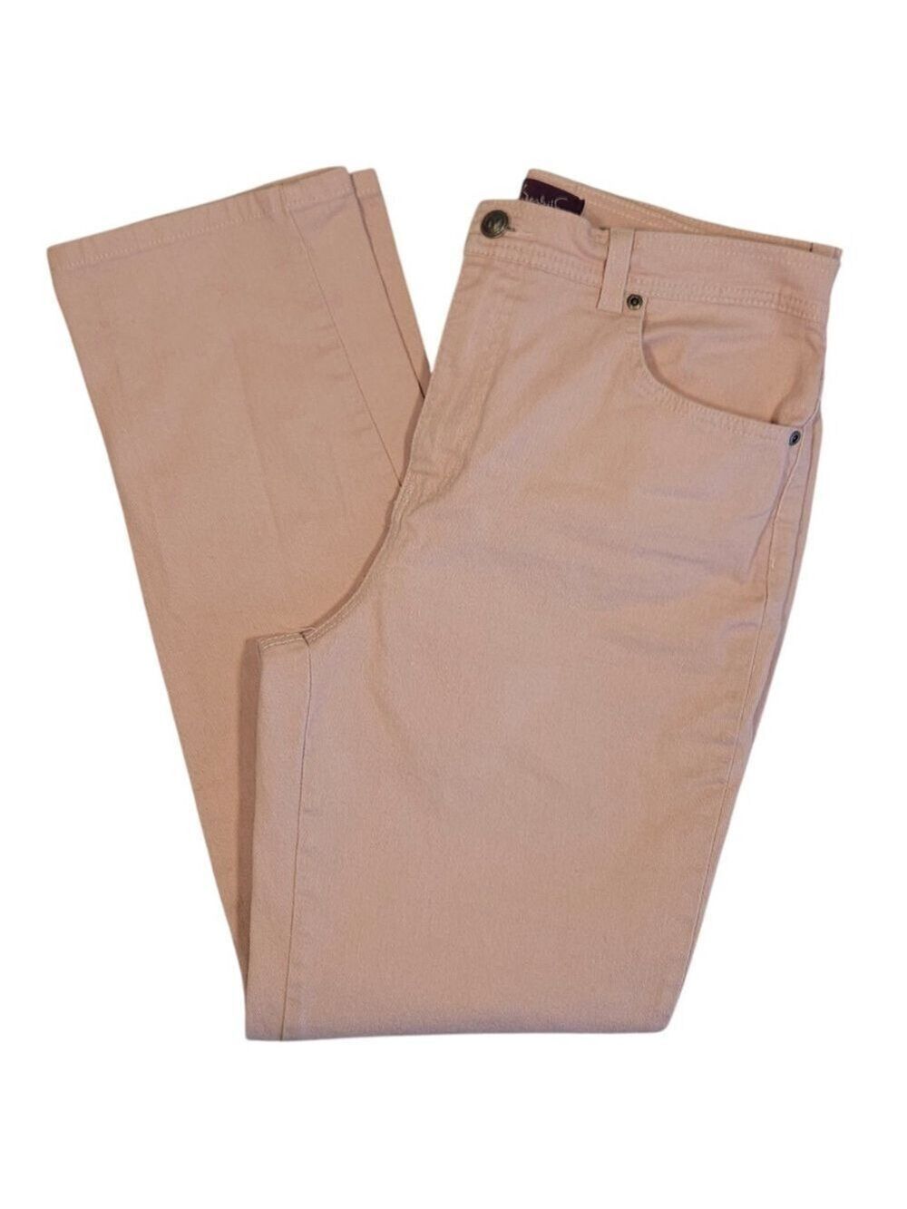Gloria Vanderbilt Women's Jeans Size 12 Pink Cotton Stretch Denim